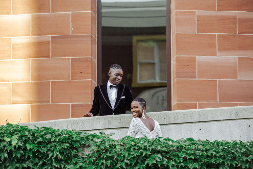 Couple in city streets | Weddings & Events by Cheryl Munro | Toronto Wedding Planner