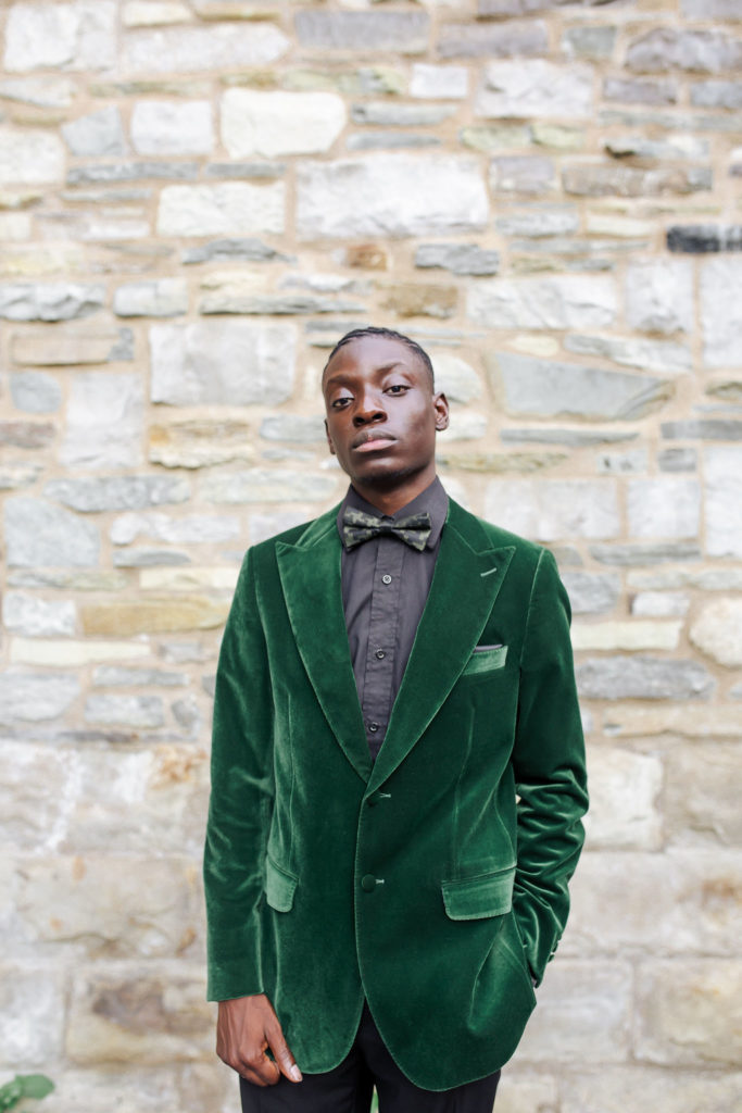 Man wearing green velvet suit | Weddings & Events by Cheryl Munro | Toronto Wedding Planner