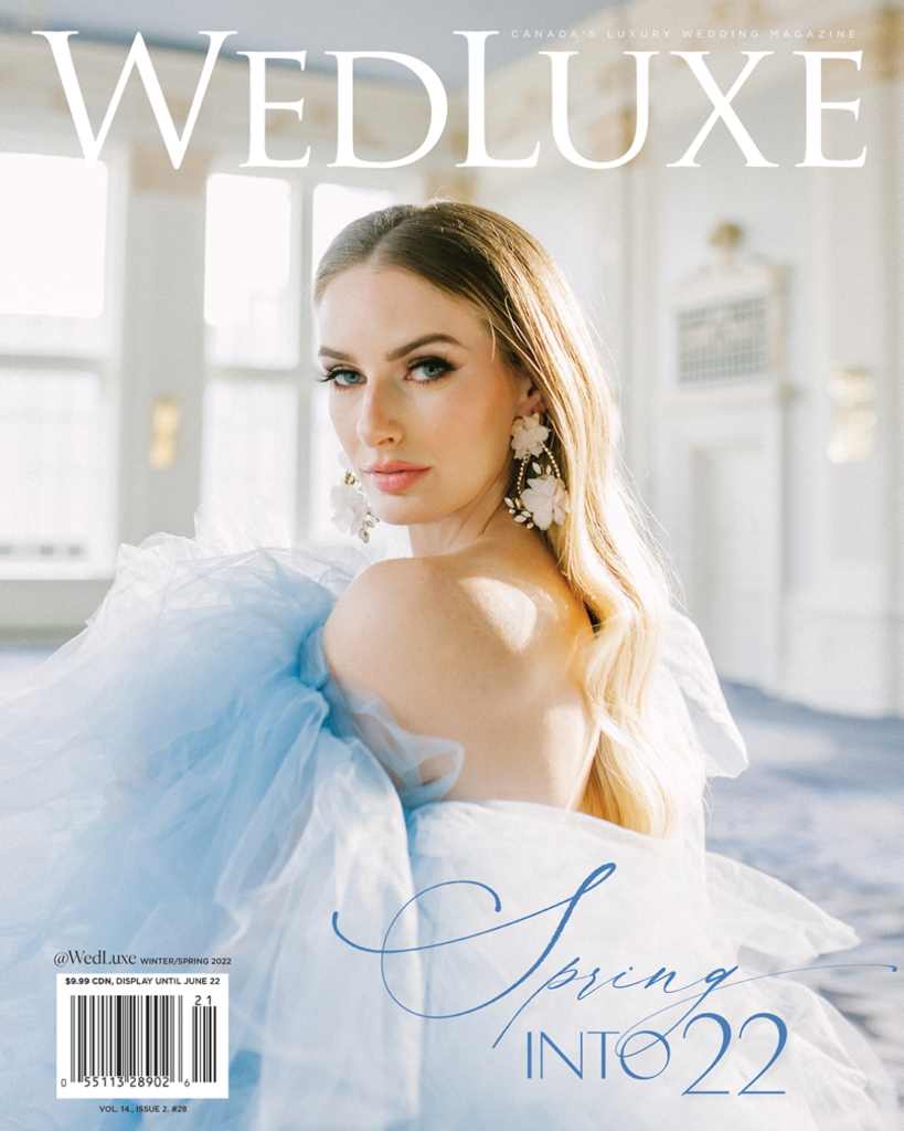 Wedlux Winter/Spring 2022 Magazine Cover | Weddings & Events by Cheryl Munro | Toronto Wedding Planner